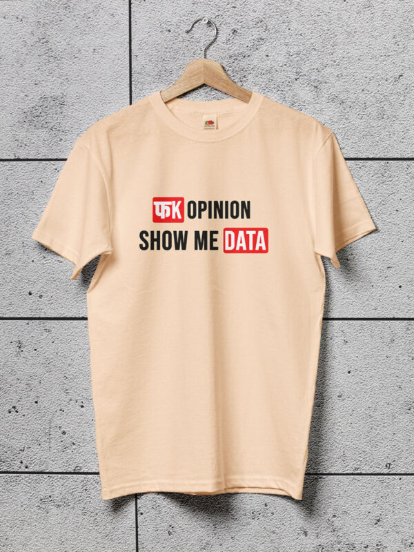 fk opinion show me data peach tshirt