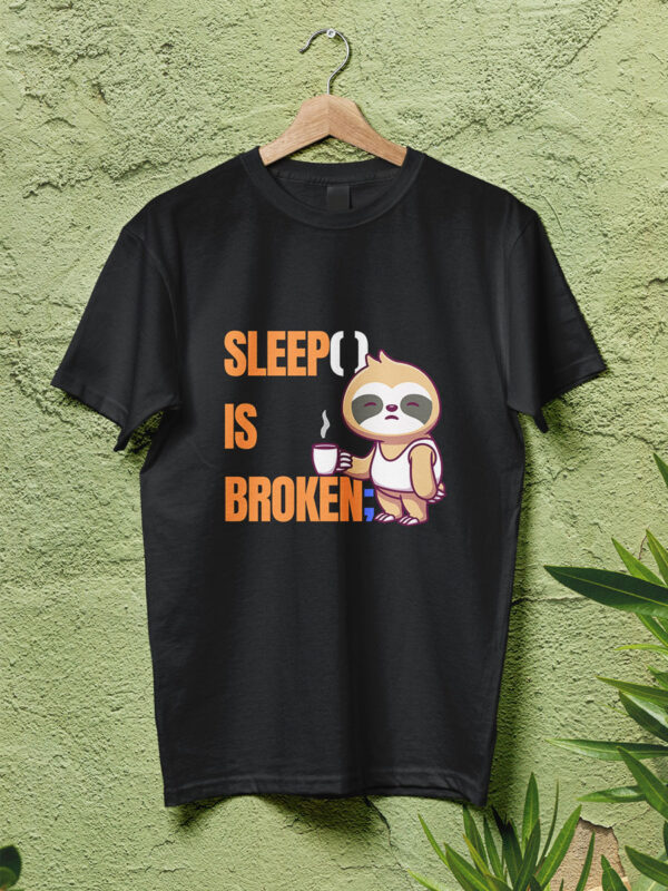 sleep-is-broken-streel-gray-geek-tshirt