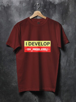 I-develop-my-problems-funny-developer-tshirt