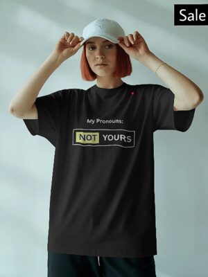 not yours girls oversized tshirt black