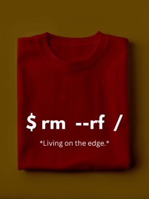 Living On Edge | Unisex Linux T-shirt