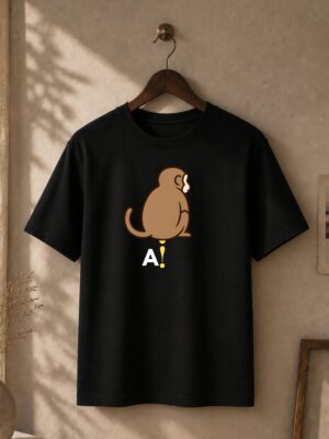 AI tshirt black geek